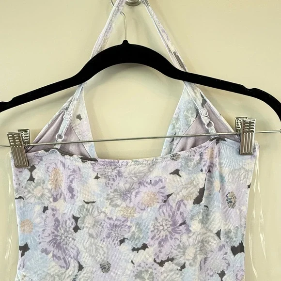 NWT Full Tilt Waterfall Mesh Printed Womens Slip Dress - Picture 9 of 14